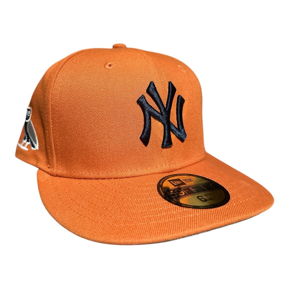 OVO x MLB New York Yankees New Era Hat Orange Size 6 7/8 Octobers Very Own Drake